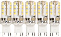 5er-Sparpack LED-Stiftsockellampe McShine "Silicia", G9, 2,3W, 180 lm, warmweiß