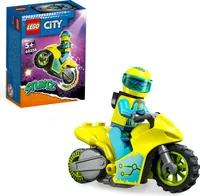 LEGO 60358 City Stuntz Cyber-Stuntbike, schwungradbetriebenes Spielzeug-Motorrad für spannende Sprünge und Tricks, Kleines Geschenk für Kinder oder Erweiterungs-Set