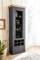 Vitrine Catania 23 - Anthrazit / Wotan Eiche