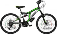 Kinderfahrrad Mtb Full Suspension 24 Colorado 18V Canellini - 24" (Grau/Grun)