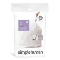 Simplehuman - Abfallbeutel Code D 20 Liter Packung mit 20 Stück