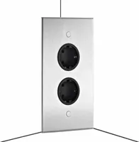 Thebo ST 3007/2 Steckdosenelement Edelstahl 2-fach Steckdosenleiste