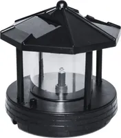 Leuchtturm Ersatzkopf blinkend für Deko Solar Leuchttürme Roter Sand 50 und 80 cm Solarkopf Leuchtturm
