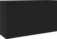 vidaXL Sideboard Schwarz 120x36x69 cm Holzwerkstoff