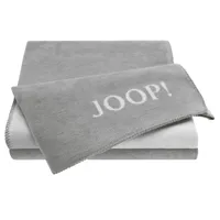 JOOP! Wohndecke Uni-Doubleface, Graphit-Rauch 150 x 200 cm