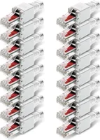 NEXMEX 16x Netzwerkstecker Cat6 RJ45 Stecker Netzwerk Werkzeuglose Montage Cat6a