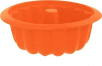 ORION Gugelhupfform antihaft Gugelhupf aus Silikon Kuchenform Napfkuchenform orange