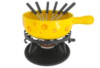 NOUVEL Käsefondue Set Formaggio gelb 9teilig