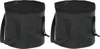 "2024"cloris Falteimer 2 Stk. Schwarz 30 L PVC - Tischplatten CHY78381269