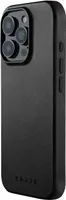Handyhülle für iPhone 16 Pro, Mujjo Leather Case MagSafe, Schwarz
