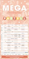 Mega Familienplaner Pastell 2025