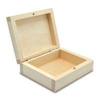 Holz-Schachtel für Karten | Kartenbox Spielkartenbox Kartenaufbewahrungsbox | Holzbox aus Kiefernholz mit Deckel