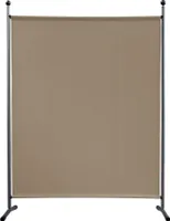 Paravent 150 x 190 cm Stoff Raumteiler Groß Stellwand Trennwand Balkon Sichtschutz Beige