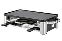 WMF Lono Raclette Grill mit Pfännchen und Schiebern, Raclette 8 Personen, 1500 W, edelstahl matt