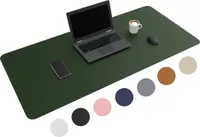 Wurk WURK Professional Schreibtischunterlage Kunstleder - Schreibtisch-Organizer - Schreibtischzubehör - Inklusive Kabelclip - Mauspad XXL - 120x60 - Grün