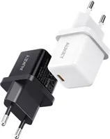 AUKEY PA-F5 Mini PD nabíjačka 20W Balenie 2 ks: 1xbiela a 1xčierna
