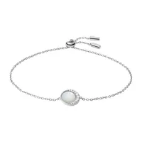 Fossil JFS00578040 Damen Armband Sterling-Silber 925 Silber weiß 20 cm