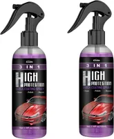 2 Stück 100ml Autobeschichtungsmittel-Spray, Car Agent Kristallmantel, Politur und Kratzbeschichtung, Autowachsspray zur Lackreparatur