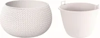 Prosperplast Blumentopf Splofy Bowl 23.9x23.9x16.1 Cm Weiß  Weiß One Size