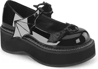 EMILY-23 Damen Sandale von DemoniaCult, Schwarz EU 38, US 8