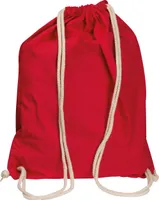 Gymbag / Sportbeutel / Turnbeutel aus Baumwolle / Farbe: rot