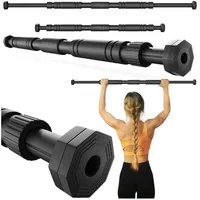 TREX SPORT Klimmzugstange für Türrahmen TX-010PB | Pull Up Bar Türreck, verstellbar 60-100cm, Anti-Rutsch Griffe, 200kg belastbar, ohne Bohren, stabil