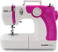 GLAESERhome Nähmaschine mia350 pink | Anfänger Nähmaschine