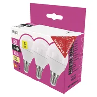 EMOS LED žárovka Classic Mini Globe / E14 / 5 W (40 W) / 470 lm / teplá bílá, ZQ1220.3