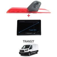 Für Ford Transit Transporter  Bremsleuchte Rückfahrkamera LED Nachtsicht + 7" Monitor