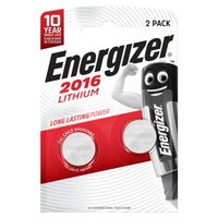 Energizer Knopfzelle CR 2016 Lithium, 3 V, 2er Pack