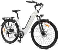 27.5 Zoll Trekking Pedelec 7Gang Hinterradmotor 48V E-Bike Elektrofahrrad für Herren Damen Hinterradmotor Trekking Bike Elektrorad E-Bike Damen Weiss