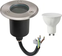 LED Einbau Bodenleuchte Bodenspot Bodenstrahler Rund mit 5W LED Kaltweiß