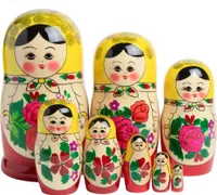 Semenovskaya Matröschka Matroschka Babuschka Matrjoschka 8 Steckpuppen 19cm - Holzpuppe Матрёшка rospis
