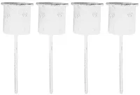 Novaliv 4x Stabkerzenhalter weiß I Kerzenpick 7,1 x Ø 2,8 cm Kerzenstecker für Stabkerzen I Kerzenpin Adventskranzdekoration Kerzenleuchter I Dekoration Weihnachten