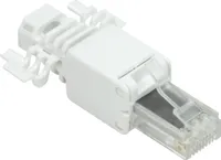 LogiLink Modularer RJ45-Steckverbinder Kat.6A ungeschirmt weiß