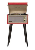 Crosley Bermuda Dansette Schallplattenspieler rot red tragbar CR6233D-RE4 Turntable Portable with Aux-in and Bluetooth abnehmbare Beine  @@