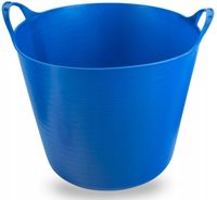 ADGO® Flexible Behälter Für Haus, Garten Wäschekorb Stark Korb Blau 42L