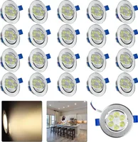XMTECH 20X 3W LED bodové zapuštěné svítidlo Teplá bílá stropní bodové zapuštěné bodové svítidlo Stropní reflektor