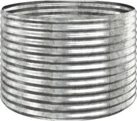 vidaXL Hochbeet Pulverbeschichteter Stahl 100x100x68 cm Silbern