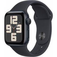 Apple Watch SE 2022 Sportarmband S/M 40 mm Aluminium GPS - Smartwatch - mitternacht/mitternacht