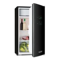 Klarstein - mini chladnička, 90 l, popisovateľné dvere, popisovač, čierna