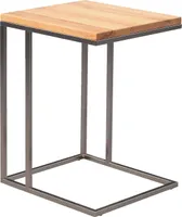 Beistelltisch Finn in braun - Wildeiche/Metall - 34 x 43 x 62 cm