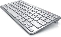 CSL Wireless-Tastatur, 2,4Ghz Slim Design Mini Keyboard, platzsparend, ergonomisch, Kabellos, silber