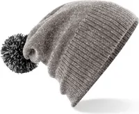 Beechfield - Mütze für Herren/Damen Uni BC4657 (Einheitsgröße) (Grau meliert/Schwarz)