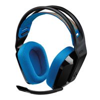 Logitech G G535 LIGHTSPEED Wireless Gaming Headset - lekki, douszny zestaw słuchawkowy, wyciszany mikrofon, 33 godziny pracy na baterii, PS5, PS4 i PC przez USB-C - czarny/niebieski