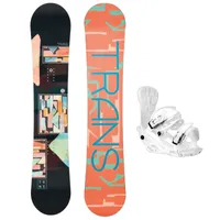 Trans Damen Snowboard Set FE 142 cm Schwarz + Pipe M Bindung