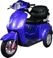 Rocknbikes R500 Elektro-Seniorenmobil Blau Deep Blue Metallic 25km/h Akku 60V20aH Senioren Roller E-Scooter Roller Blue