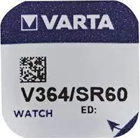 V364-VARTA de Varta - Pila Reloj 364 VARTA Oxido Plata 1,55Vdc