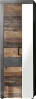 trendteam Garderobe Garderobenschrank Indy Graphit Grau Matera NB/Old Wood NB 65 x 192 x 34 cm