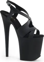 FLAMINGO-831 Damen Sandale von Pleaser, Schwarz Matt , EU 42, US 12
